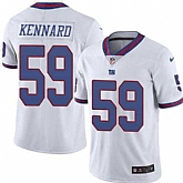 Nike Men & Women & Youth Giants 59 Devon Kennard White Color Rush Limited Jersey,baseball caps,new era cap wholesale,wholesale hats